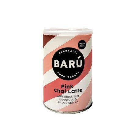 Wholesale Irresistible Barú Pink Chai Latte Drinking Powder with Subtle Beetroot Sweetness 8.8 OZ- Bulk