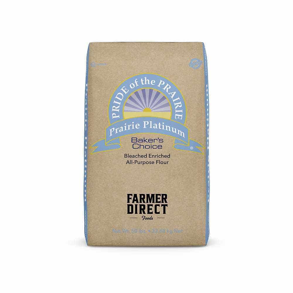 Wholesale Pride of the Prairie Prairie Platinum All Purpose Flour Bleached, Enriched 50 Lb- Bulk