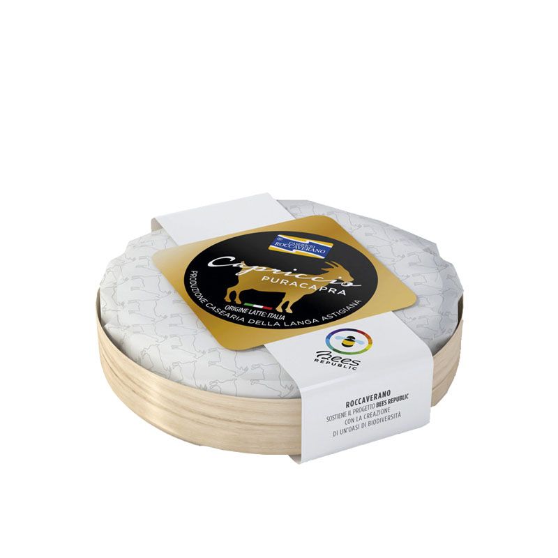 Wholesale Cas. Roccaverano Capriccio Aged Goat Cheese 250 G: Authentic Italian Capra Stagionata- Bulk