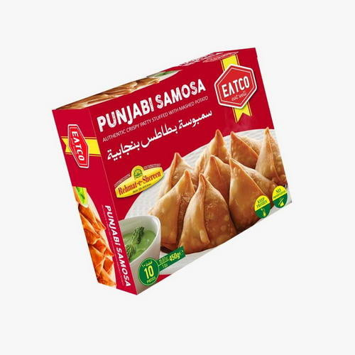 Wholesale Rehmat-e-Shereen EATCo Punjabi Potato Samosa 10 pcs 450g- Bulk