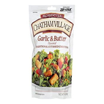 Wholesale Chatham Village Crouton Garlic Btr Large Cut 40oz- Bulk
