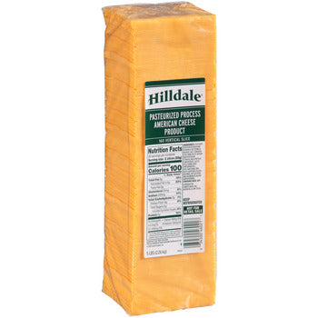 Wholesale Hilldale American Cheese 160Ct Sliced 5lb- Bulk