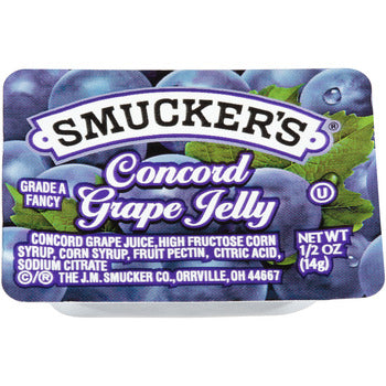 Wholesale Smucker's Jelly Grape Square .5oz- Bulk
