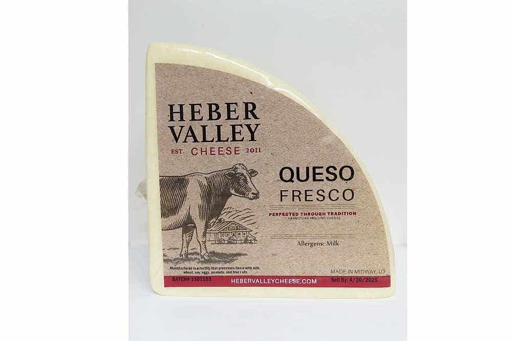 Wholesale Heber Valley Queso Fresco Quarter Wheel 6.5 Lb- Bulk