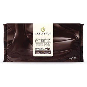 Wholesale Callebaut 54.5% 811 Dark Chocolate Block Unwrapped 5kg- Bulk