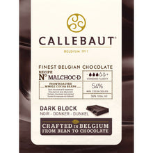 Wholesale Callebaut 54% No Sugar Added Dark Chocolate Block 5kg- Bulk