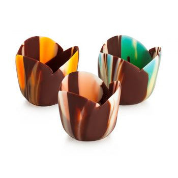 Wholesale Muttenberg Muttenberg Chocolate Cup - Petit Four Tulip - Pastel- Bulk