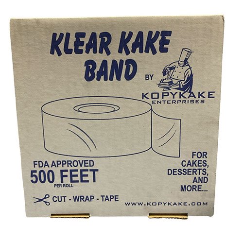 Wholesale Kopykake Cake Band Roll - Clear 2 Inch- Bulk