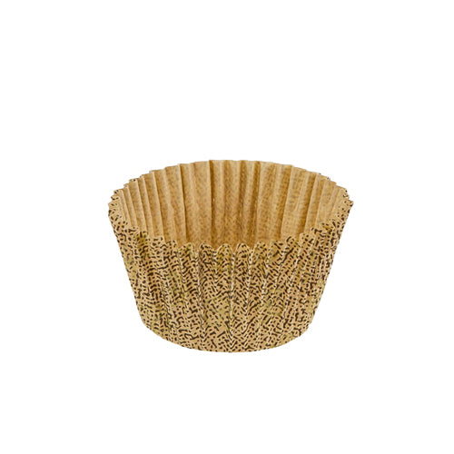 Wholesale Novacart Novacart Round Baking Paper Cup - Gold Design- Bulk