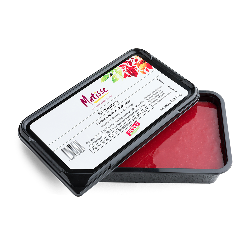 Wholesale Muttenberg Strawberry Puree 1kg- Bulk