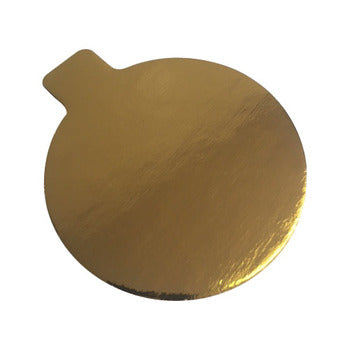 Wholesale Enjay Round Mono-Portion Laminated Gold Pastry Boa- Bulk
