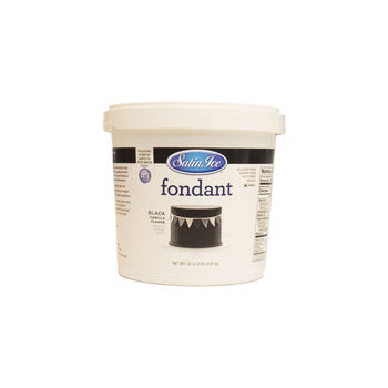 Wholesale Satin Ice Black Rolled Fondant 2lb- Bulk