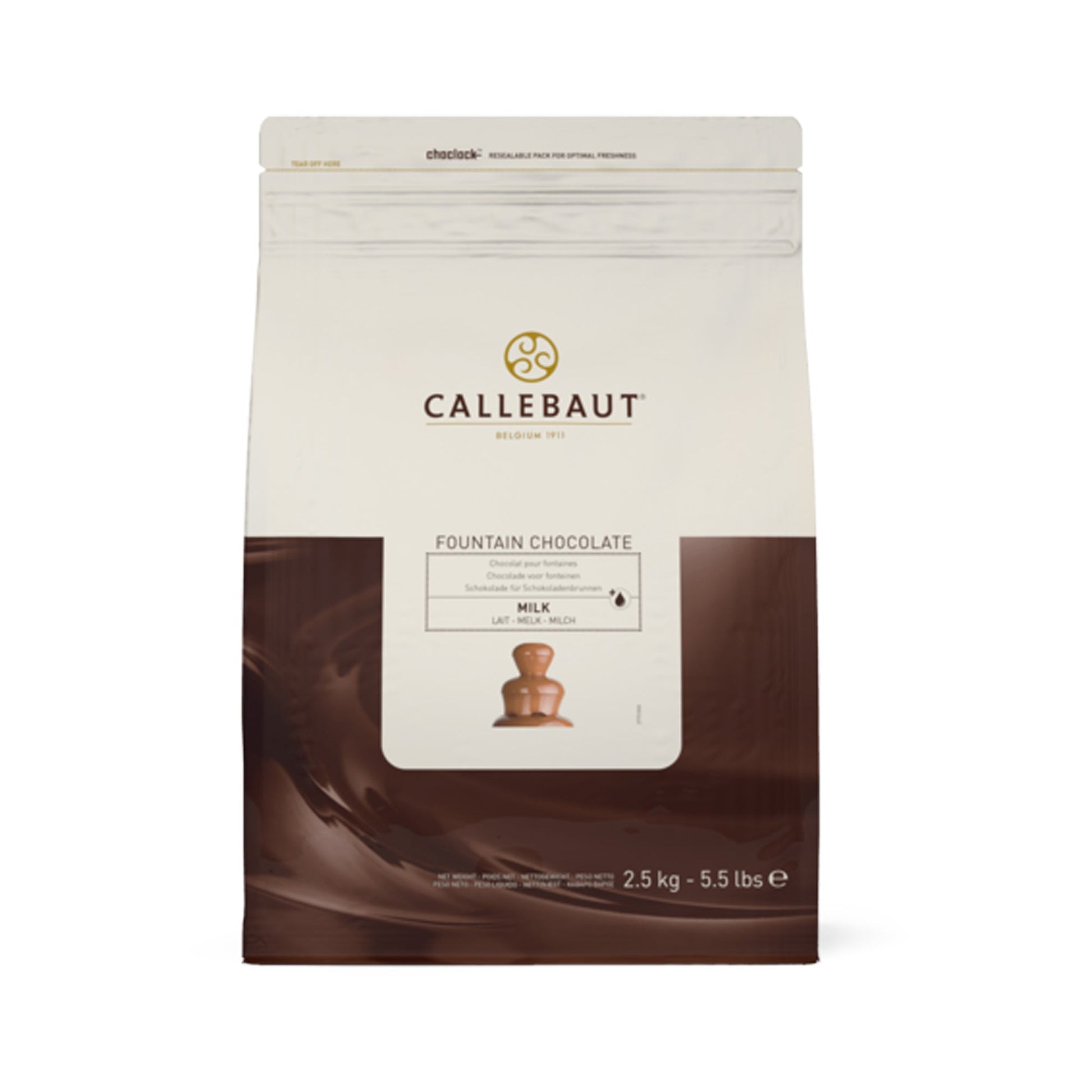 Wholesale Callebaut Milk Fountain Chocolate 2.5kg- Bulk