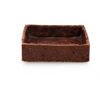 Wholesale Muttenberg Tart Shell Chocolate Square 3 In- Bulk