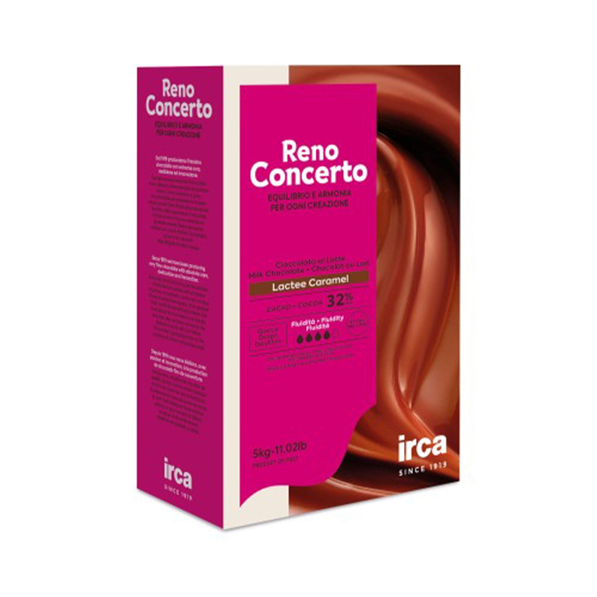 Wholesale Irca Since 1919 Reno Caramel Milk Chocolate 5kg- Bulk