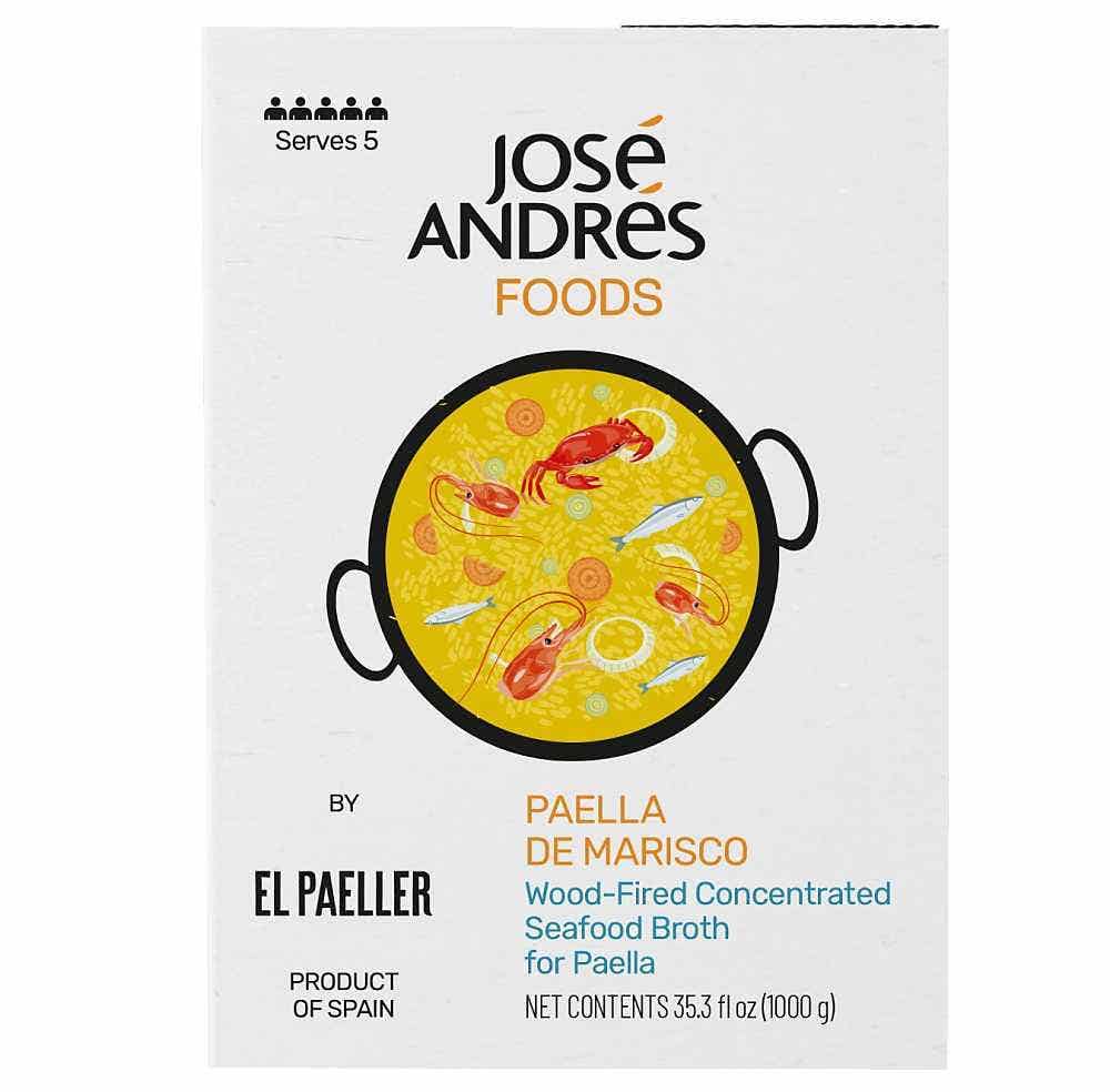Wholesale José Andrés Concentrated Seafood Broth For Paella 35.3 Oz- Bulk