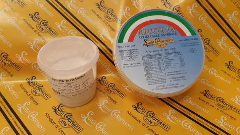 Wholesale Guffanti Baked Ricotta Cheese, Lemon Flavor, 4 LB Block- Bulk