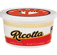 Wholesale Hampton Cheese Whole Milk Ricotta 16 Oz- Bulk