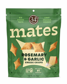 Wholesale 34 Degrees Rosemary & Garlic Cheese Mates 3 Oz- Bulk