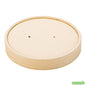 Wholesale Restaurantware Bio Tek Round Bamboo Paper Soup Container Lid - Fits 16 Oz- Bulk