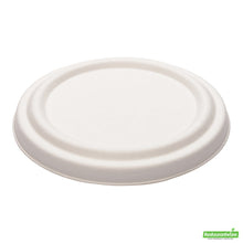Wholesale Restaurantware Pulp Tek Round White Sugarcane / Bagasse Lid - Fits 15 oz Soup Cup- Bulk