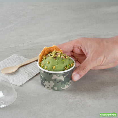 Wholesale Restaurantware 3 Oz Round Camouflage Paper To Go Cup- Bulk