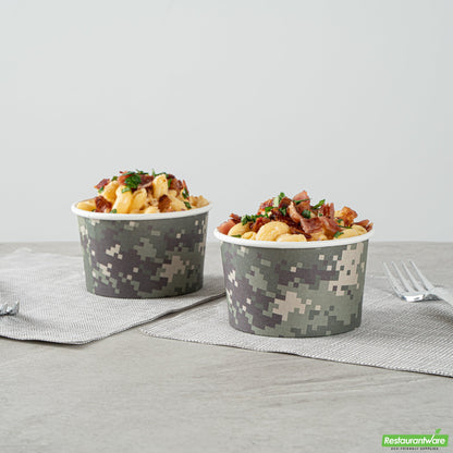 Wholesale Restaurantware 5 Oz Round Camouflage Paper To Go Cup- Bulk