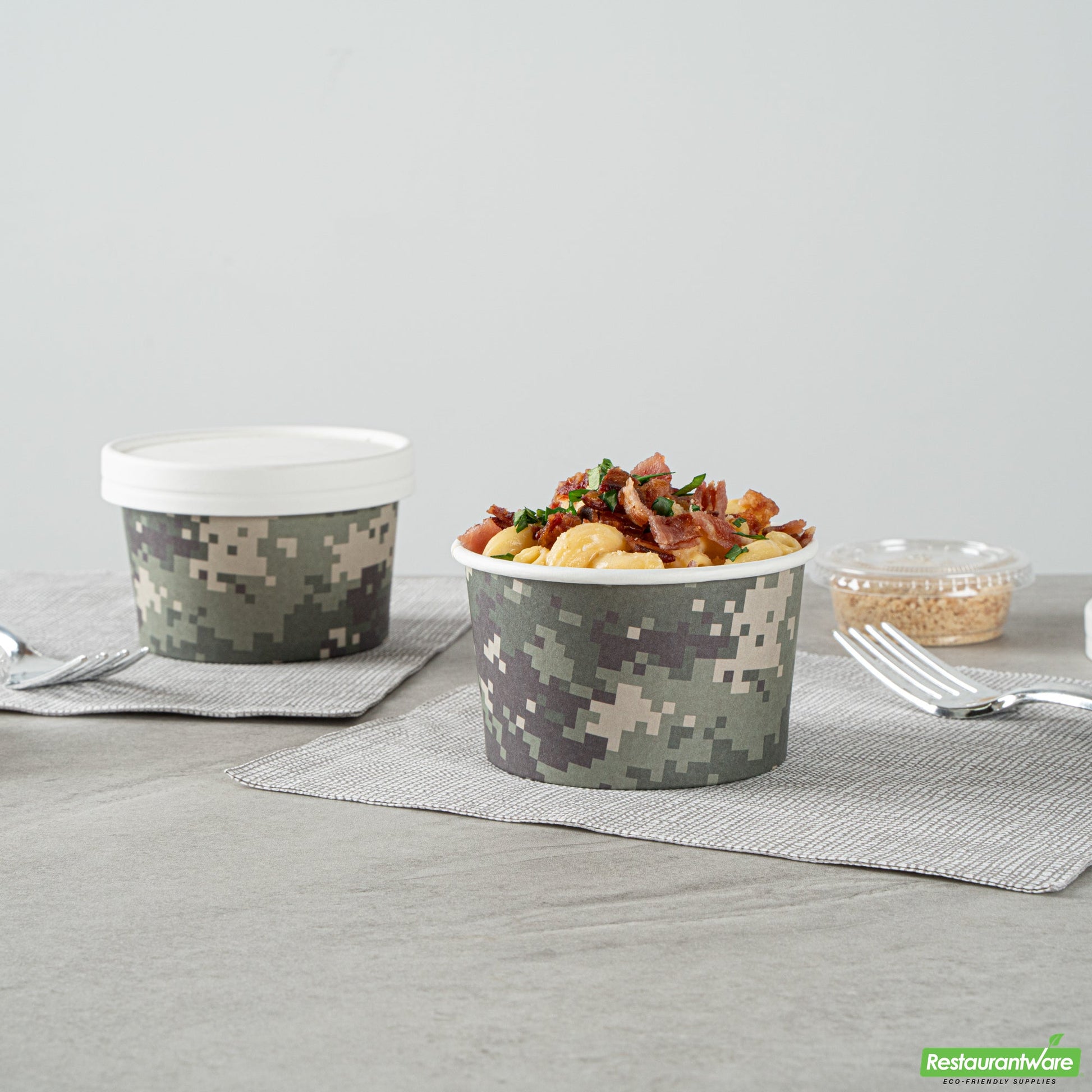Wholesale Restaurantware 5 Oz Round Camouflage Paper To Go Cup- Bulk