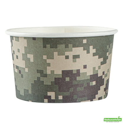 Wholesale Restaurantware 5 Oz Round Camouflage Paper To Go Cup- Bulk