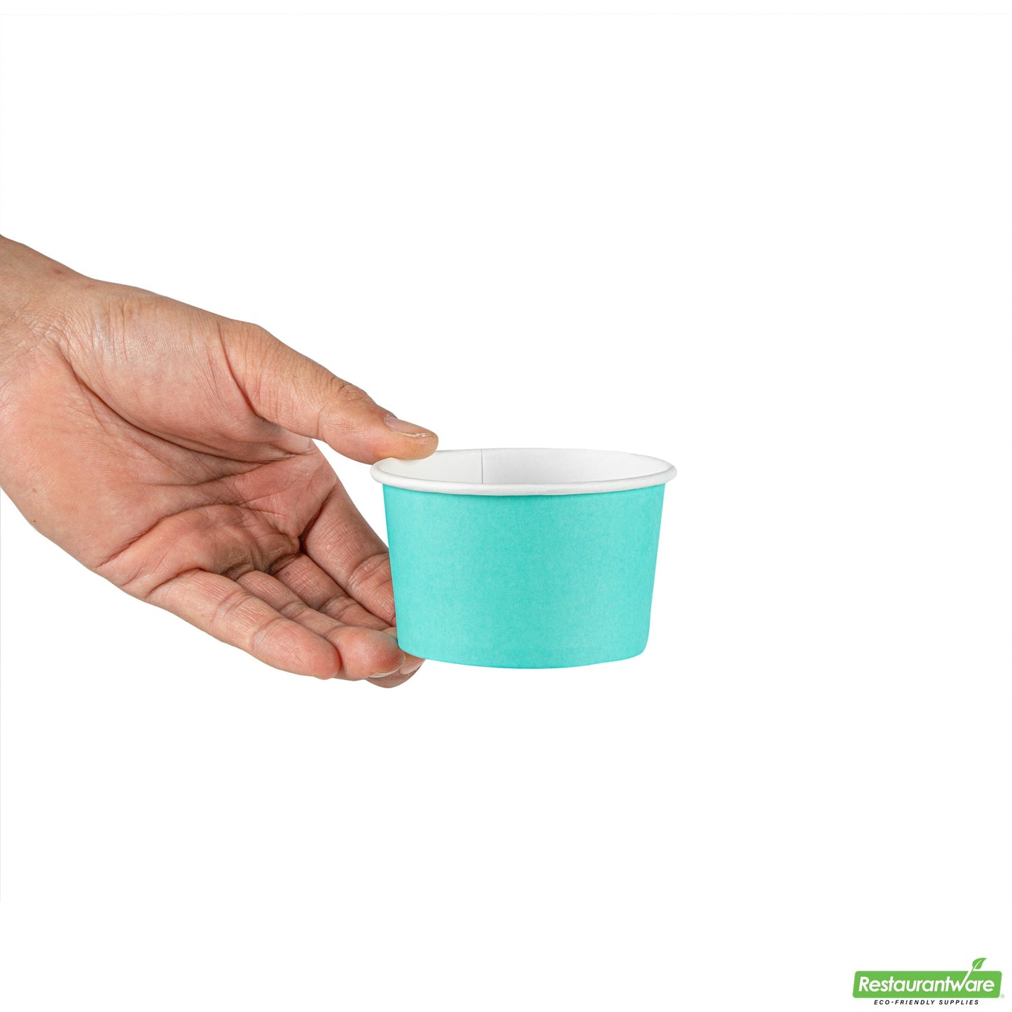 Wholesale Restaurantware 5 Oz Round Turquoise Paper To Go Cup- Bulk