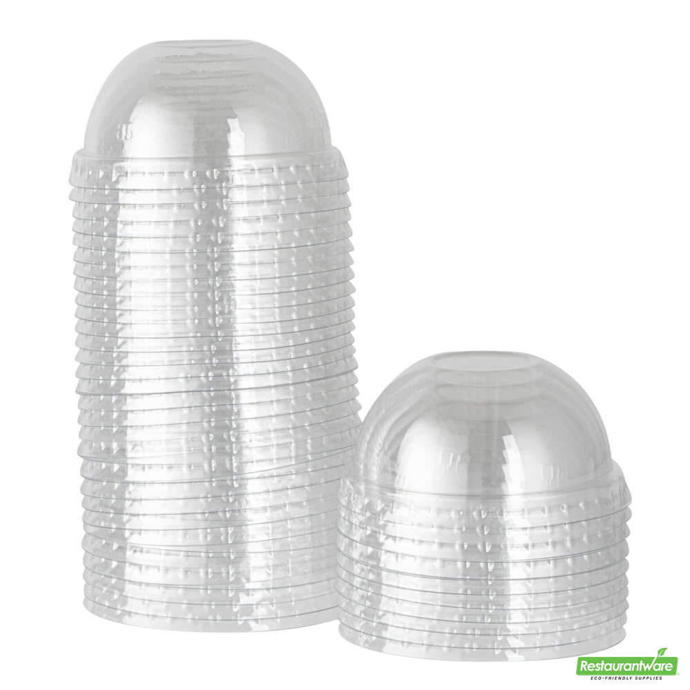 Wholesale Restaurantware Coppetta Round Clear Plastic To Go Cup Dome Lid - Fits 5 oz- Bulk