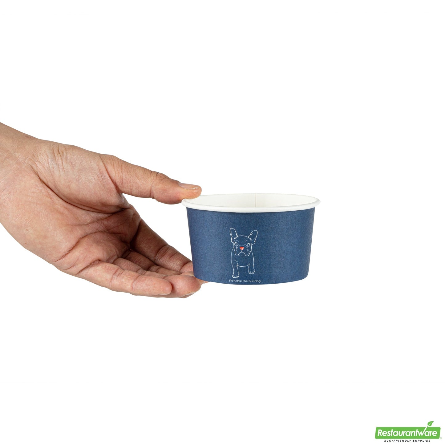 Wholesale Restaurantware 8 Oz Round Frenchie Paper to Go Cup - 3.7" X 3.7" X 2.2"- Bulk