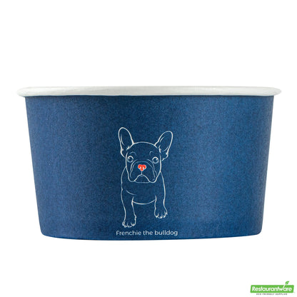 Wholesale Restaurantware 8 Oz Round Frenchie Paper to Go Cup - 3.7" X 3.7" X 2.2"- Bulk