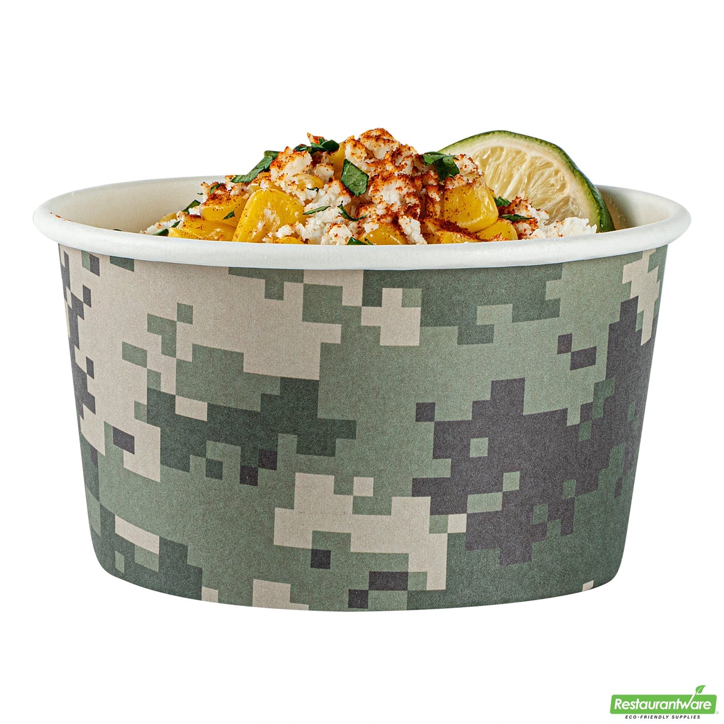 Wholesale Restaurantware 8 Oz Round Camouflage Paper To Go Cup- Bulk