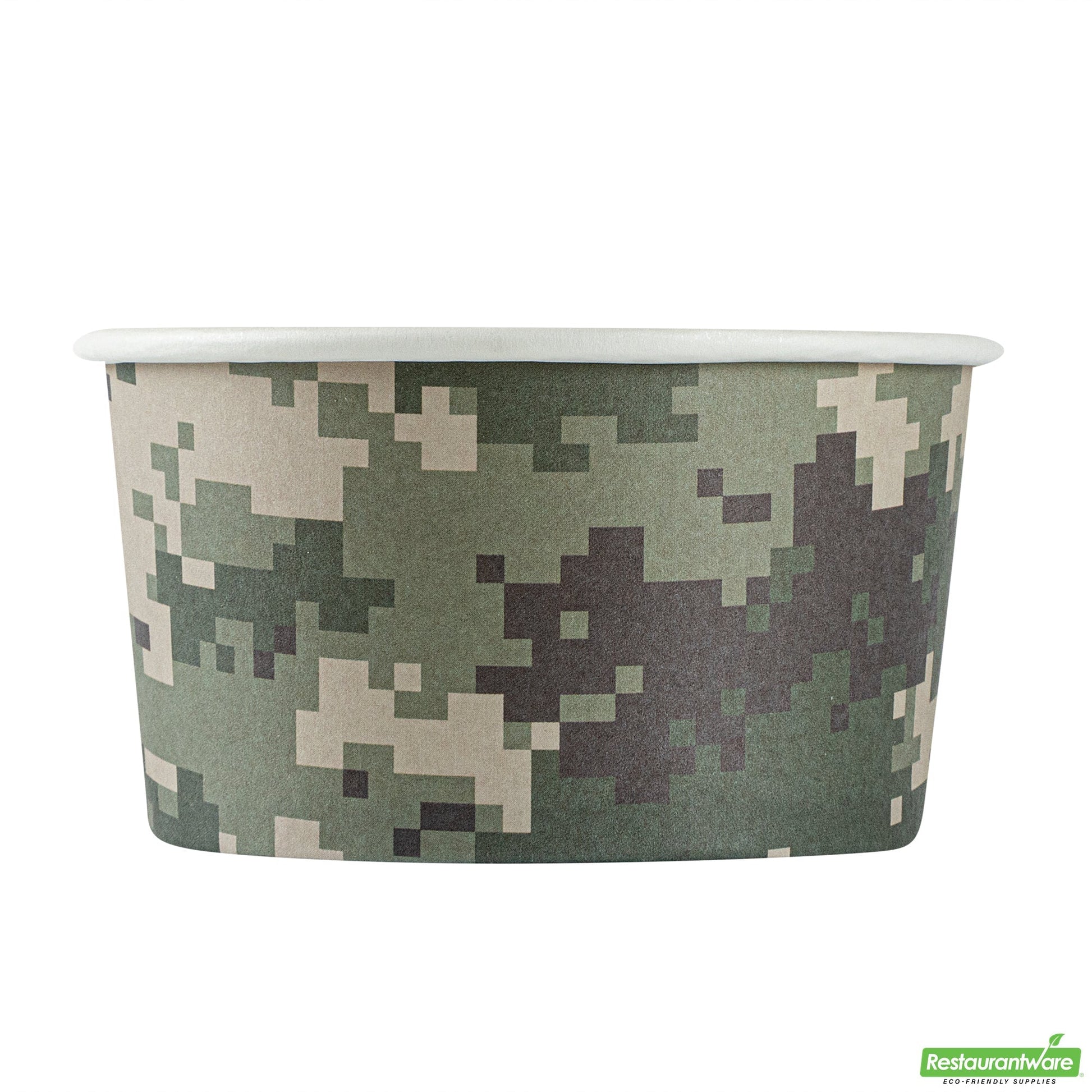 Wholesale Restaurantware 8 Oz Round Camouflage Paper To Go Cup- Bulk