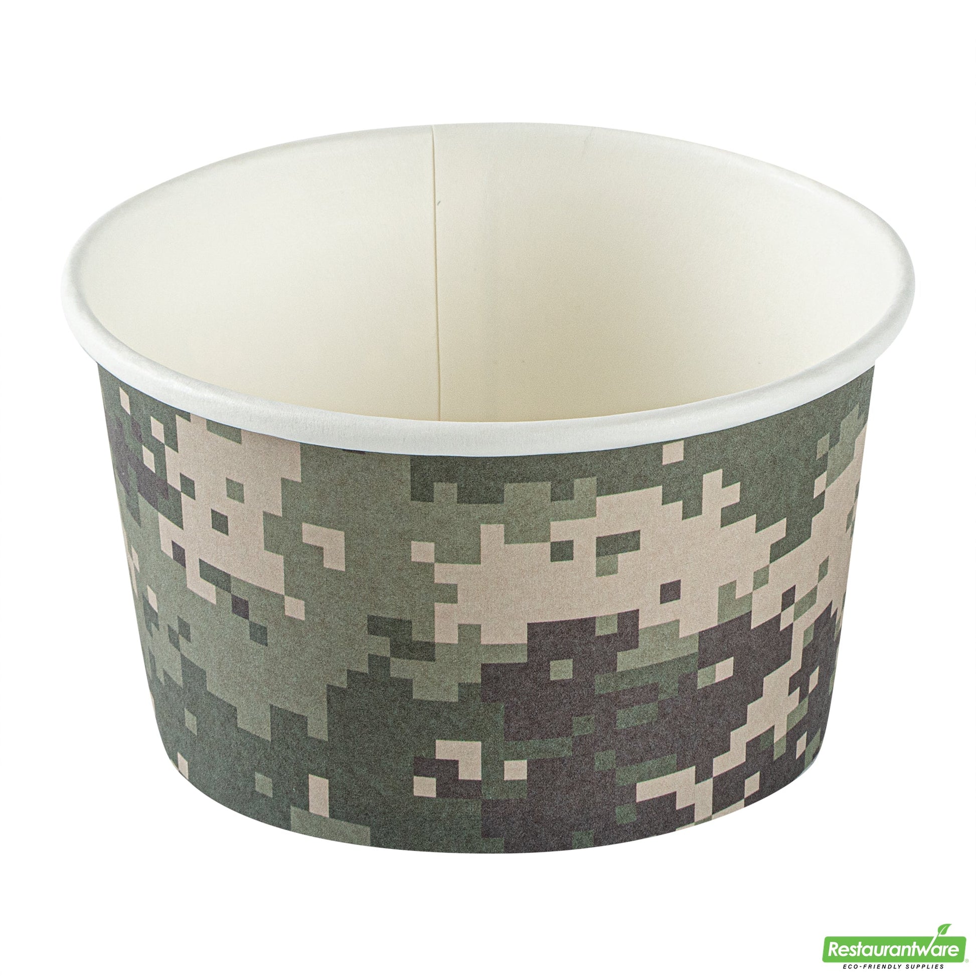 Wholesale Restaurantware 12 Oz Round Camouflage Paper To Go Cup- Bulk
