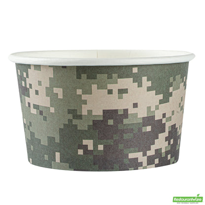 Wholesale Restaurantware 12 Oz Round Camouflage Paper To Go Cup- Bulk