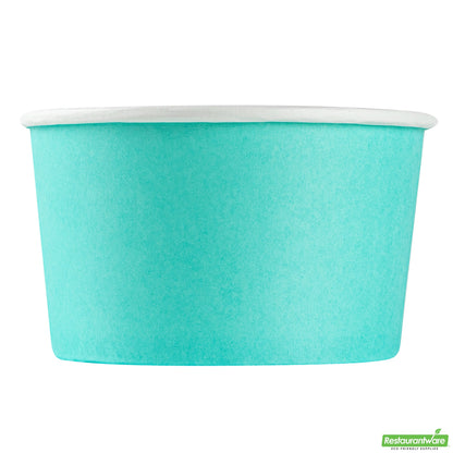 Wholesale Restaurantware 12 Oz Round Turquoise Paper To Go Cup- Bulk