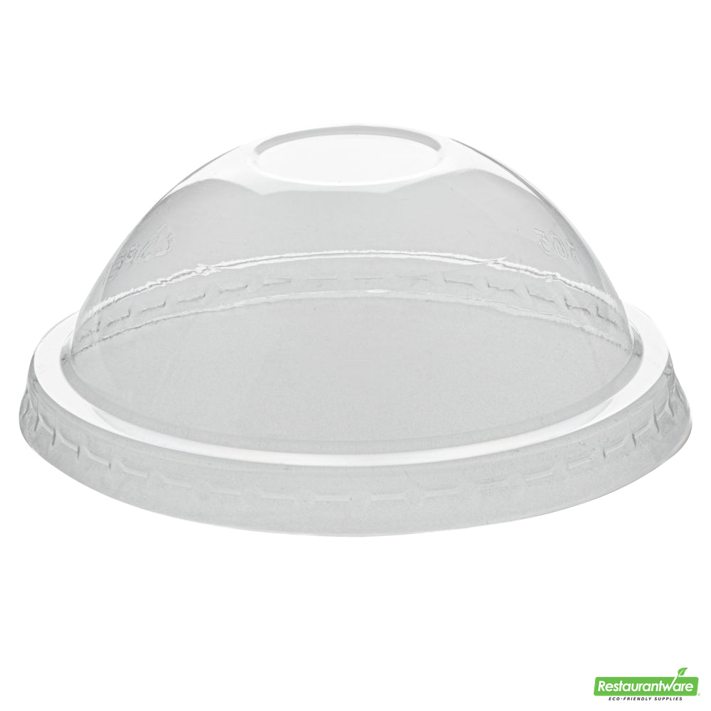 Wholesale Restaurantware Coppetta Round Clear Plastic To Go Cup Dome Lid - Fits 12 oz- Bulk