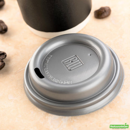 Wholesale Restaurantware Restpresso Pewter Gray Plastic Coffee Cup Lid - Fits 4 Oz- Bulk