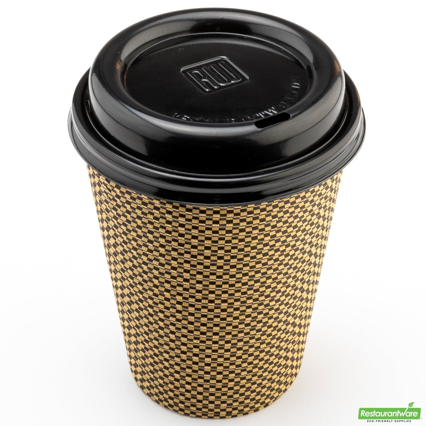 Wholesale Restaurantware Restpresso Black Plastic Coffee Cup Lid - Fits 8, 12, 16 and 20 Oz- Bulk