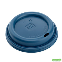 Wholesale Restaurantware Restpresso Midnight Blue Plastic Coffee Cup Lid - Fits 8, 12, 16 and 20 oz- Bulk