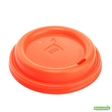 Wholesale Restaurantware Restpresso Tangerine Orange Plastic Coffee Cup Lid - Fits 8, 12, 16 and 20 oz- Bulk