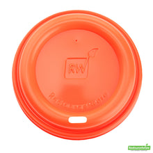 Wholesale Restaurantware Restpresso Tangerine Orange Plastic Coffee Cup Lid - Fits 8, 12, 16 and 20 oz- Bulk