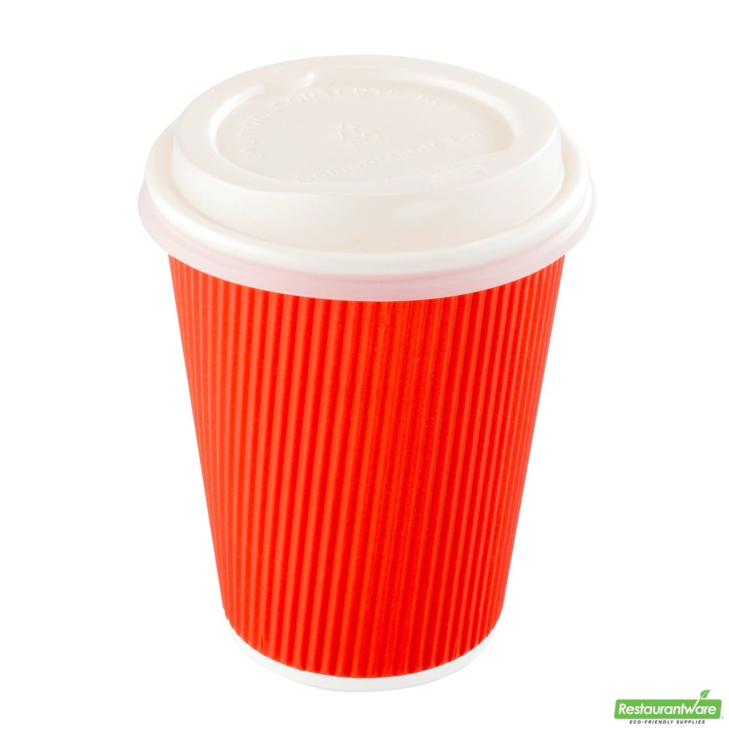 Wholesale Restaurantware White Pla Coffee Cup Lid - Fits 8, 12, 16 and 20 Oz, Compostable - 3.6" X 3.6" X 0.9"- Bulk