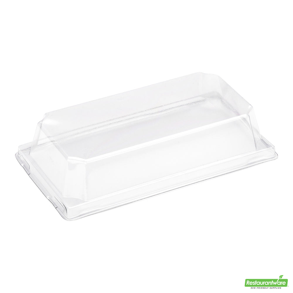 Wholesale Restaurantware Matsuri Vision Clear Plastic Lid - Fits Medium Sushi Container- Bulk