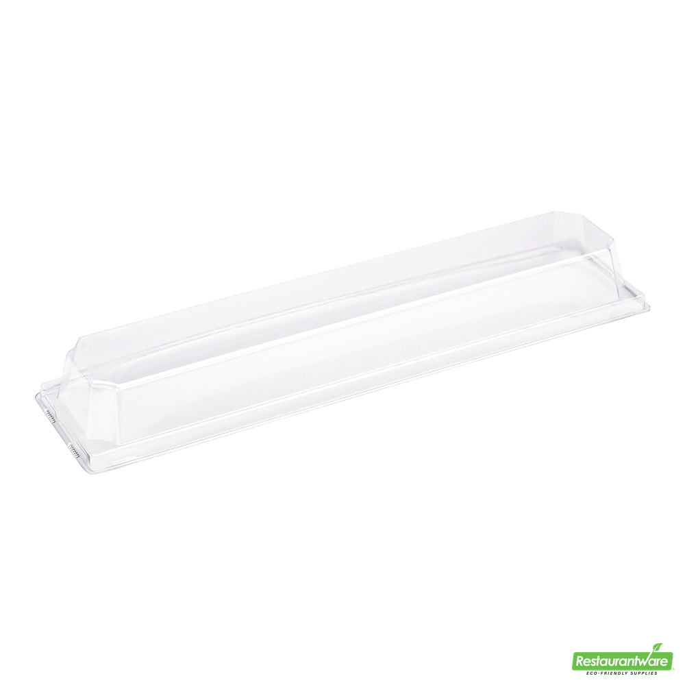 Wholesale Restaurantware Matsuri Vision Clear Plastic Lid - Fits Large Maki Sushi Container- Bulk