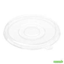 Wholesale Restaurantware Pulp Safe Round Clear Plastic Flat Lid - Fits 12 oz Bagasse Salad Bowl- Bulk