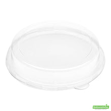 Wholesale Restaurantware Pulp Safe Round Clear Plastic Dome Lid - Fits 32 oz Bagasse Salad Bowl- Bulk