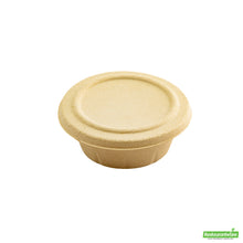 Wholesale Restaurantware Pulp Tek Round Natural Sugarcane / Bagasse Flat Lid - Fits 9 oz Take Out Bowl- Bulk